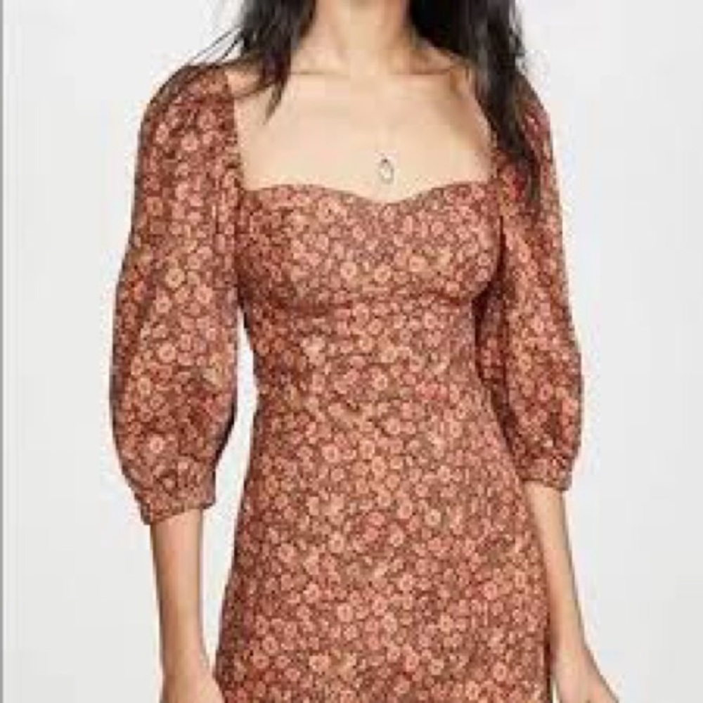 RARE NWOT FARM Rio Leopard Garden Mini Dress